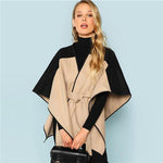 Khaki Cut and Sew Lace Up Belted Coat